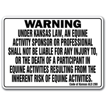 Signmission 14 in Height, Aluminum, 14" x 10", WS-A-1014-Kansas WS-A-1014-Kansas